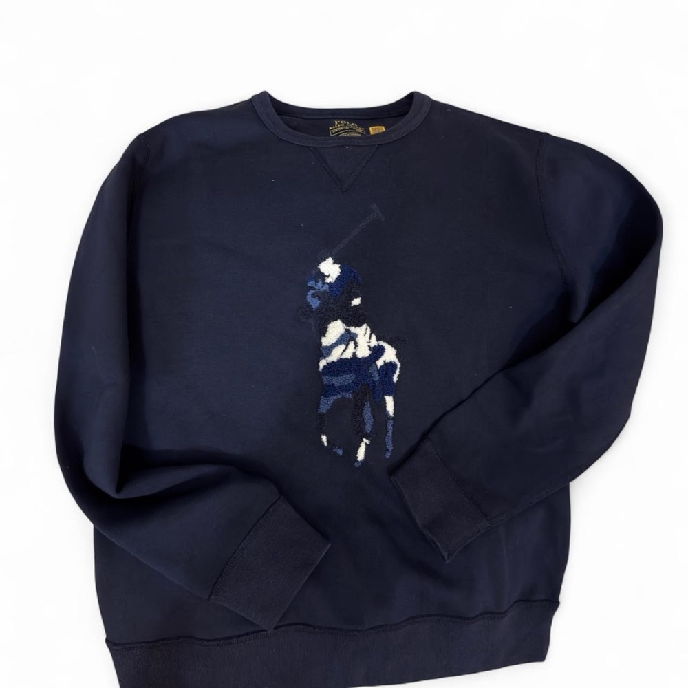 Polo by Ralph Lauren Boy’s Dark Blue Crewneck Sweater